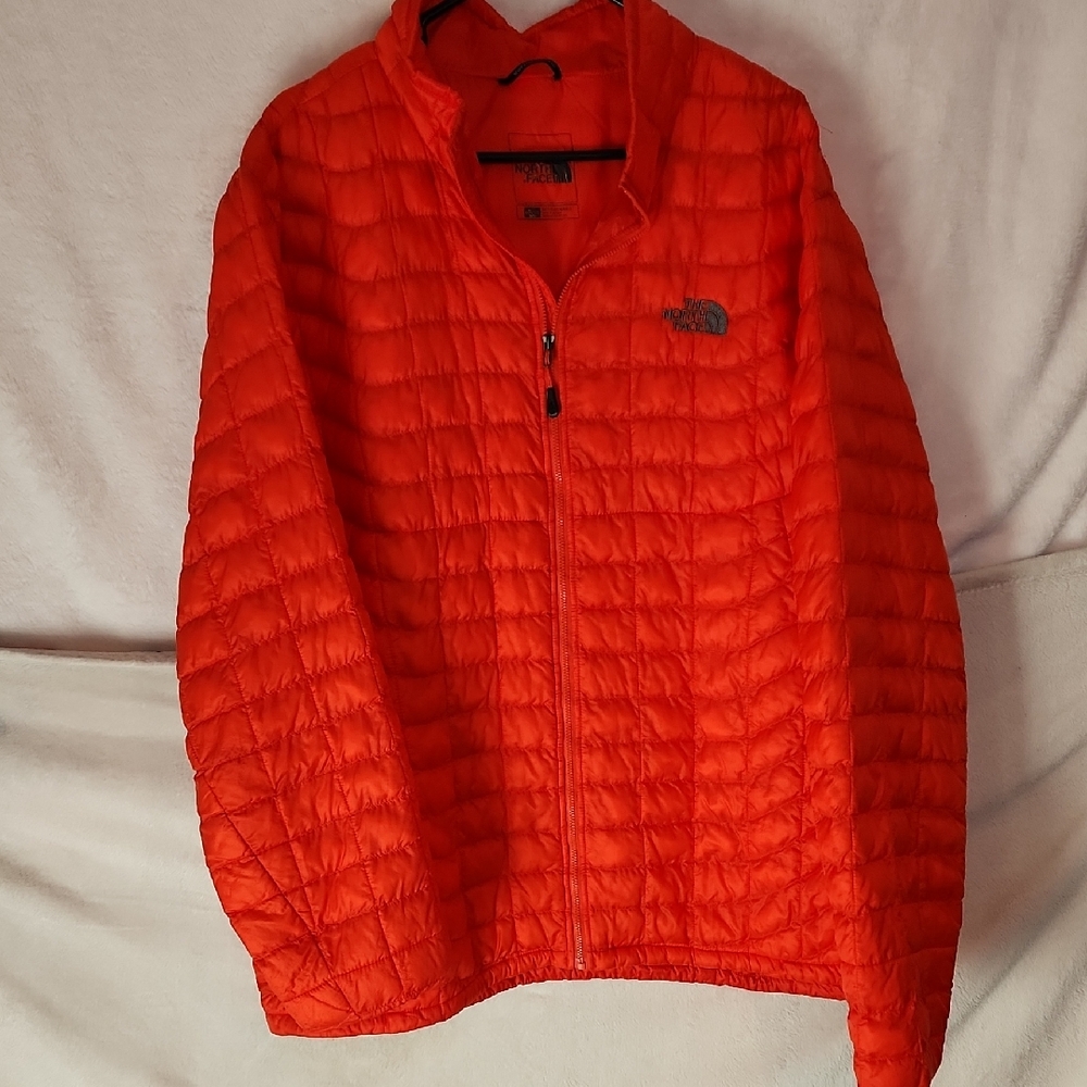The North Face Vibrant Orange Puffer Jacket